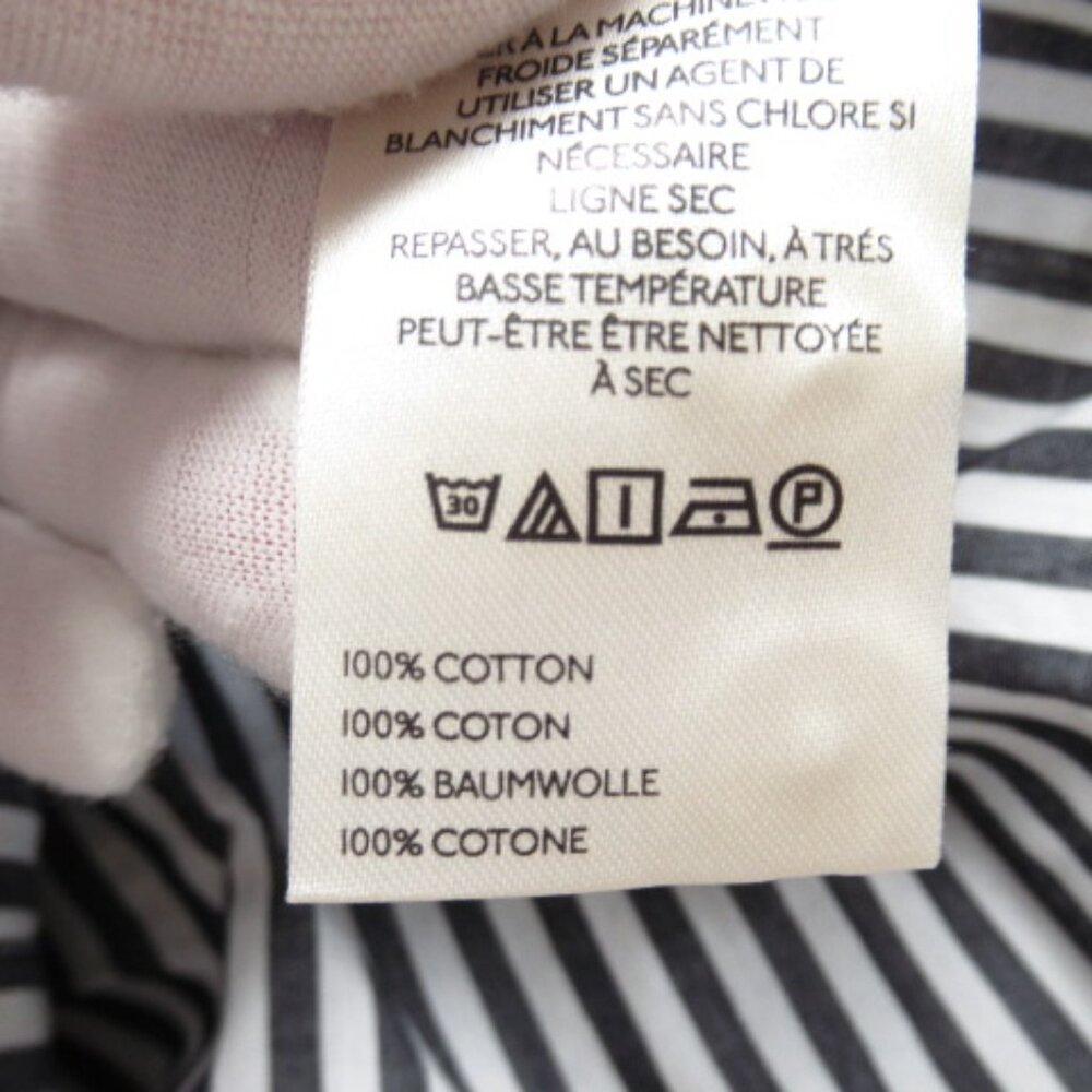 Anthropologie Maeve The Bennet Buttondown Shirt Anthracite Stripe 100% Cotton M - Picture 9 of 11